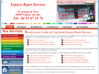 Imprimerie Espace Repro Services 91 avenue de Nice  Cagnes sur Mer